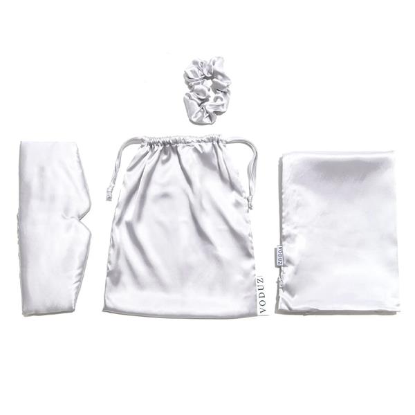 Voduz Slumber Satin Silver Sleep Set Image