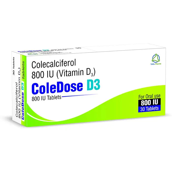 Vitamin D3 800IU Colecalciferol Tablets 30 Image
