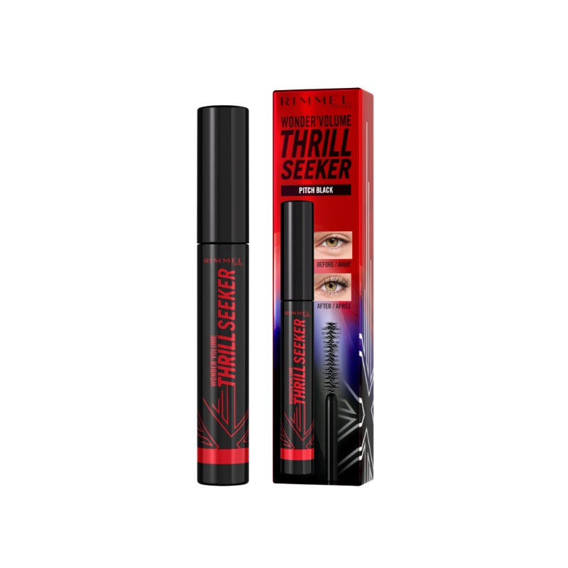 Rimmel Wonder Volume Thrill Seeker Mascara Pitch Black 8ml Image