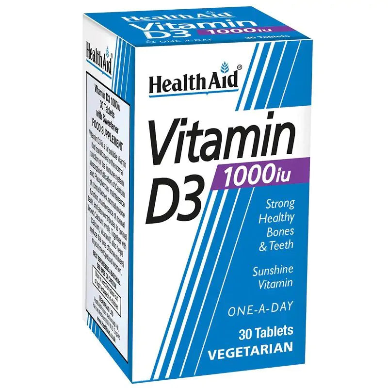 Health Aid Vitamin D3 1000iu Tabs 30 Image