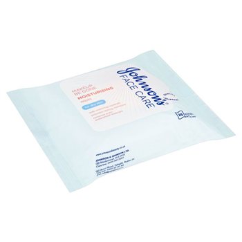 Johnsons Face Care Moisturising Facial Cleansing Wipes Image