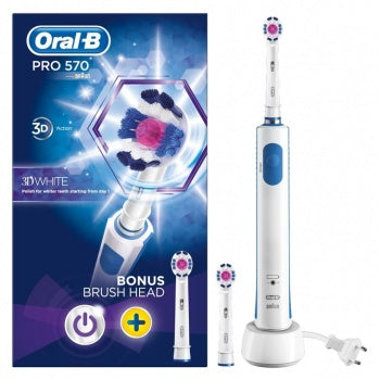 Oral B Pro 570 3D Action Toothbrush + Brush Head Image