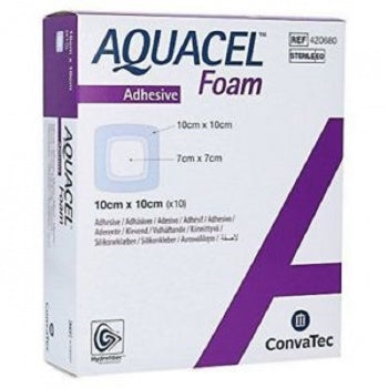 Aquacel Foam Adhesive 10X10Cm 420680 10 Dressings Image