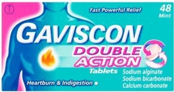 Gaviscon Double Action Tablets Mint Pack of 48 Image