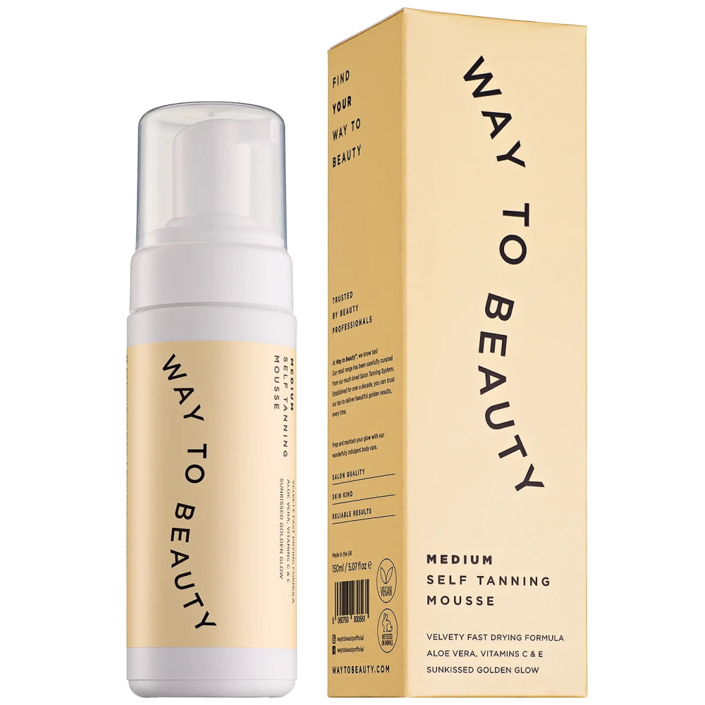 Way To Beauty Self Tanning Mousse Medium 150ml