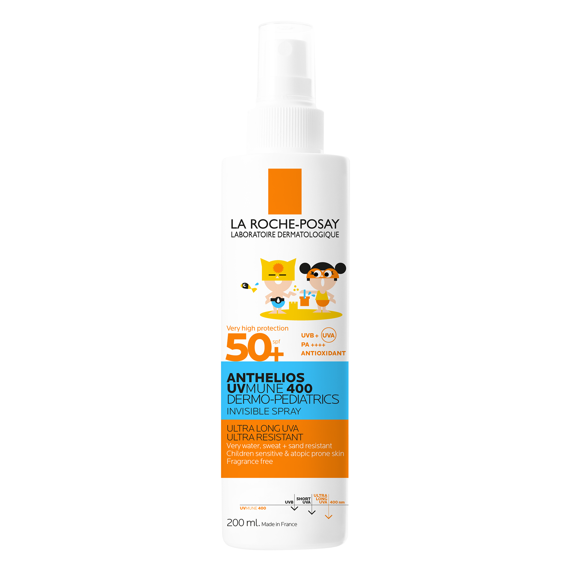 La Roche Posay Anthelios UVMUNE 400 Dermo-Pediatrics Invisible Spray SPF50 200ml Image