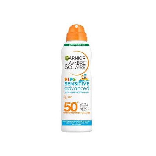 Garnier Ambre Solaire Kids Sensitive Hypoallergenic Anti-Sand Sun Cream Spray SPF 50