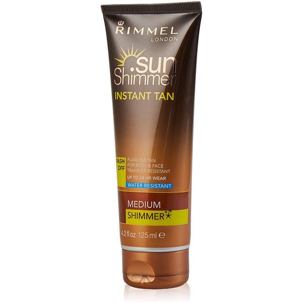 Rimmel Sun-Shimmer Water Resistant Instant Tan - Medium Shimmer 125ml Image