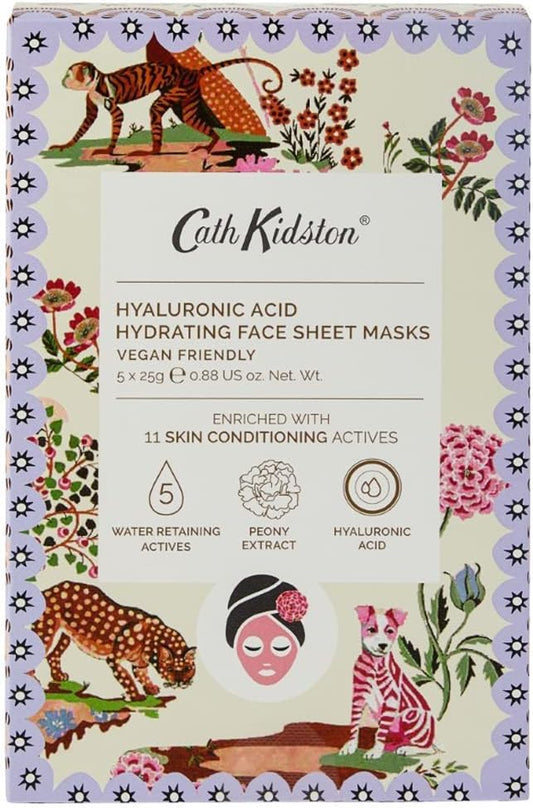 Cath Kidston The Artists Hyaluronic Acid Hydrating Face Sheet Masks