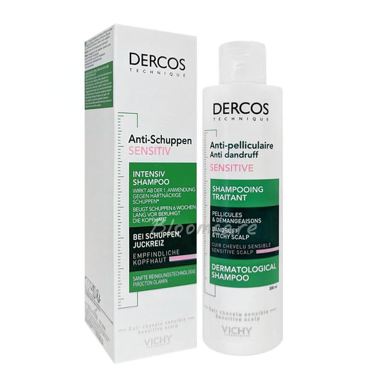 Vichy Dercos Dandruff & Itchy Scalp Shampoo - Sensitive Scalp 200ml