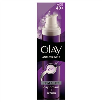 Olay Anti-Wrinkle 2 in 1 Day Cream & Serum Image