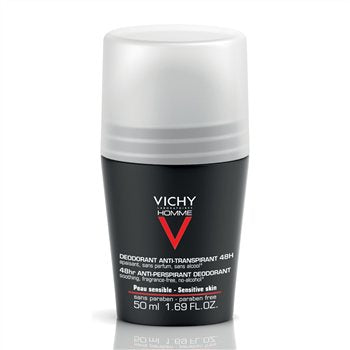 Vichy Homme Roll-On Deodorant for Sensitive Skin Image