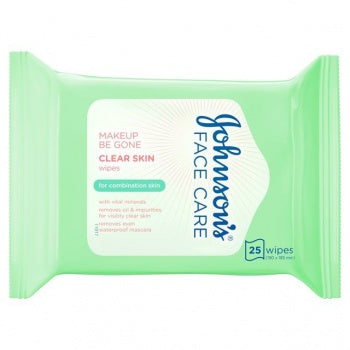Johnsons Face Care Makeup Be Gone Clear Skin Wipes Image