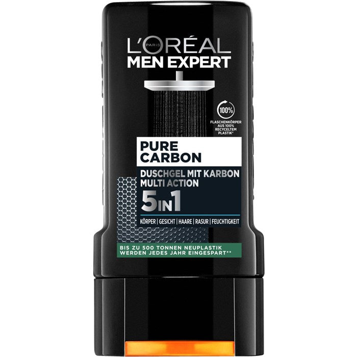 L'Oreal Men Expert Pure Carbon Shower Gel Total Clean 5 in 1 300ml Image
