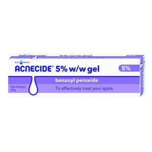 Acnecide 5% Gel Spot Treatment Benzoyl Peroxide 30g
