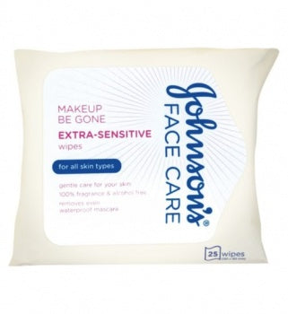Johnsons Face Care Extra Sensitive Facial Cleansing Wipes Image