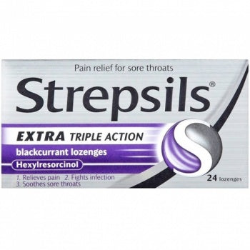 Strepsils Extra Triple Action Blackcurrant Image